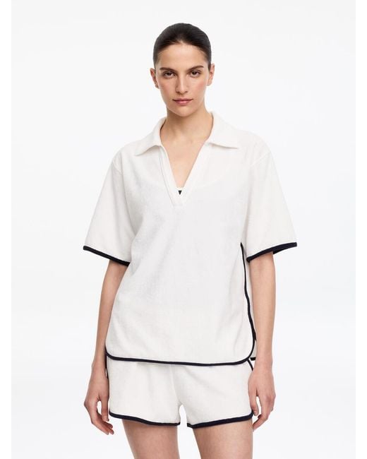 ARKET White Towelling Top