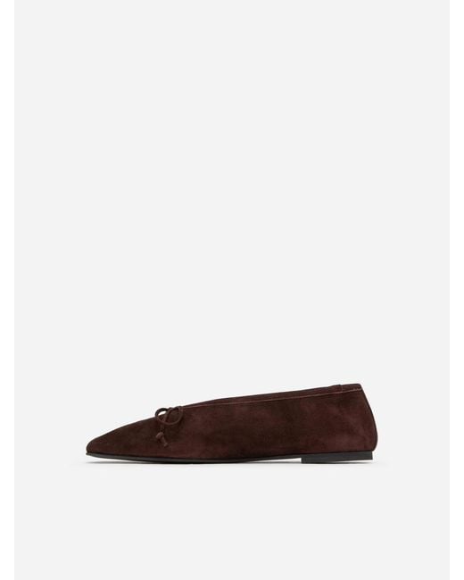 ARKET Blue Suede Ballerinas