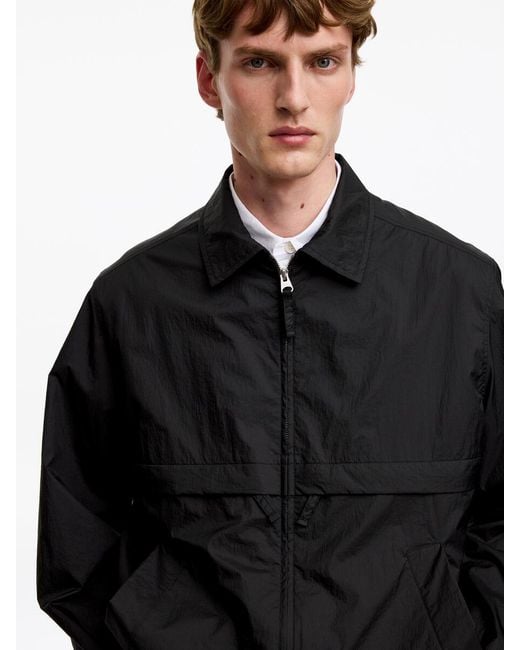 ARKET Blue Nylon Windbreaker for men
