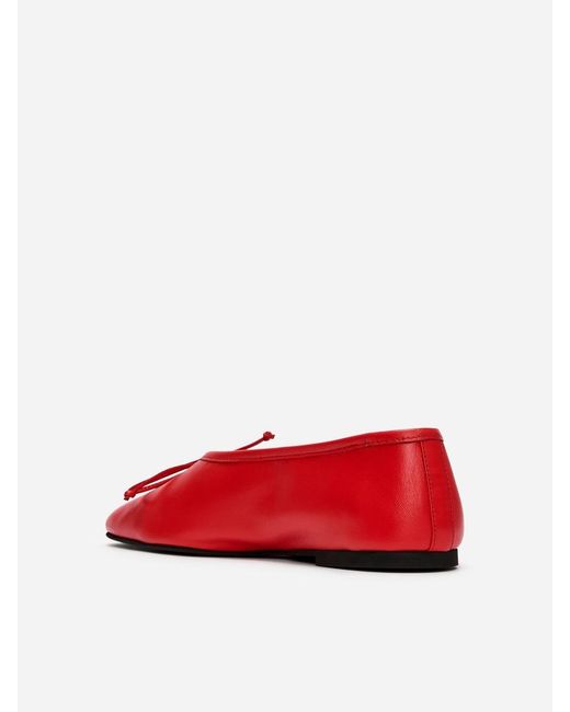 ARKET Blue Leather Ballerinas