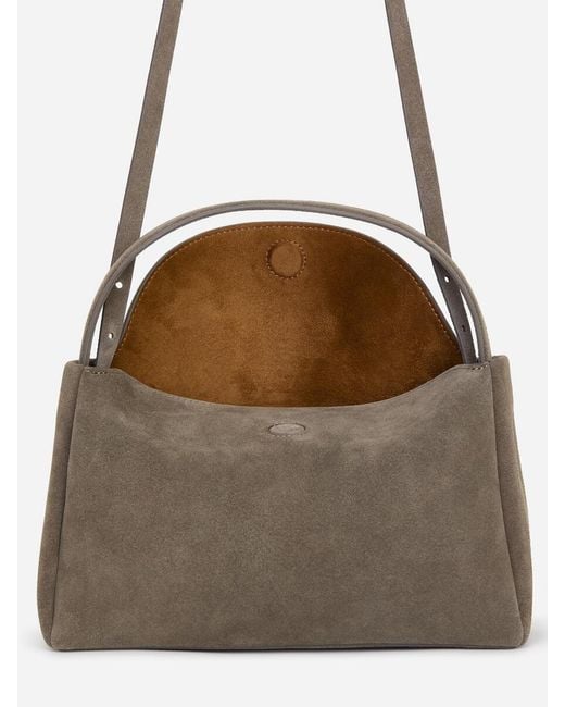 ARKET Brown Suede Shoulder Bag