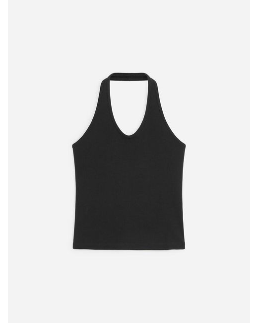 ARKET Black Halterneck Top