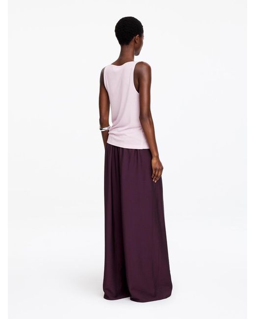 ARKET White Draped Tank Top