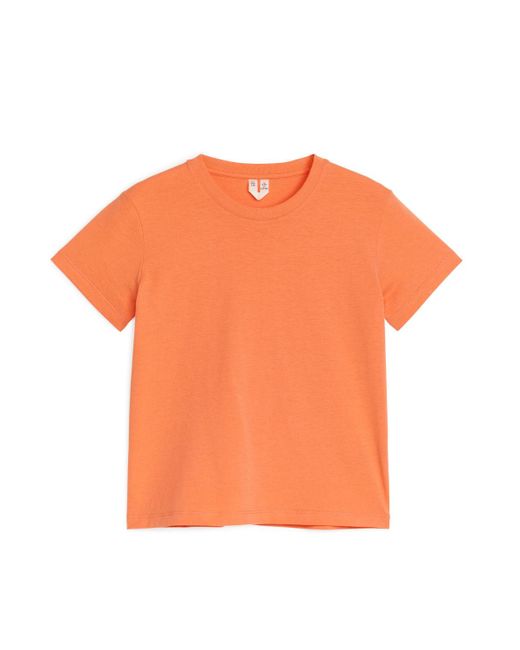 ARKET Orange Crew-neck T-shirt