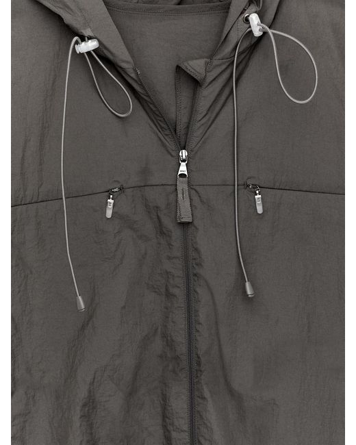 ARKET Gray Ripstop Windbreaker