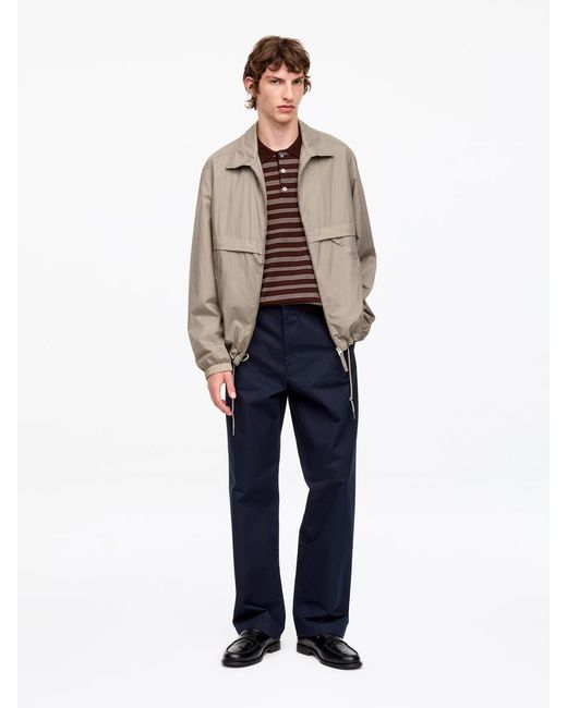 ARKET Blue Wide-Fit Workwear Chinos for men