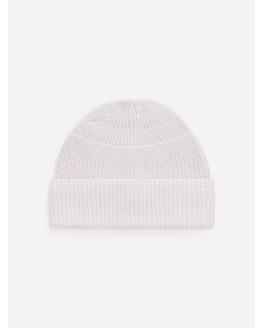 ARKET Black Fisherman Beanie for men