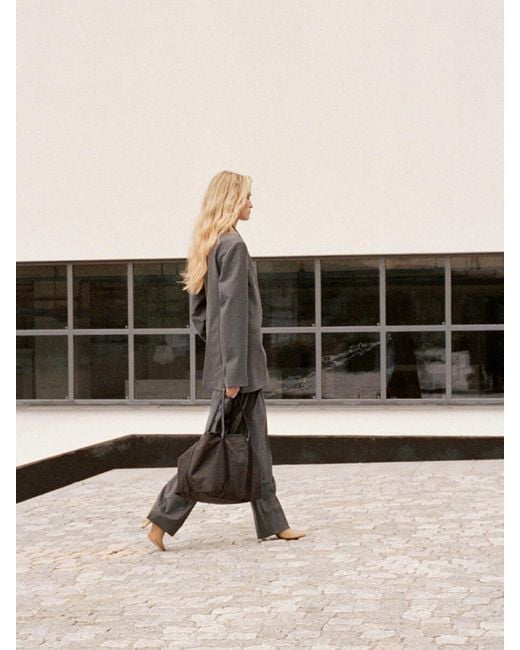 ARKET Black Canvas Tote Bag