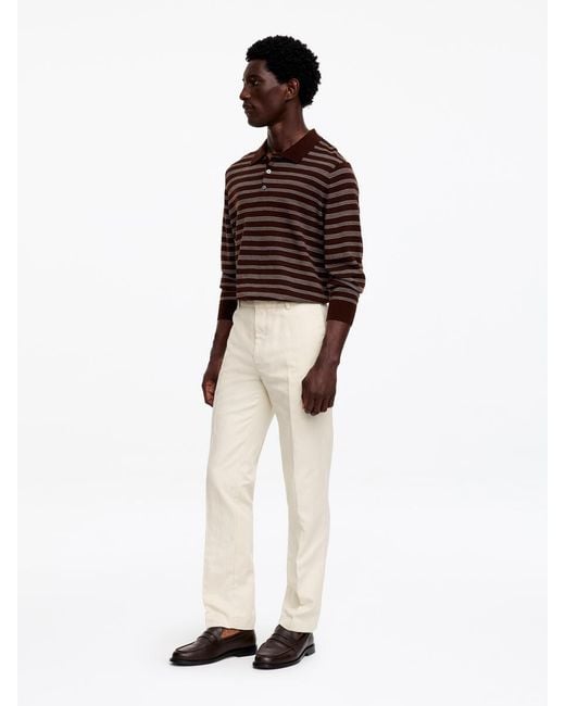 ARKET Natural Regular Cotton Linen Slacks for men