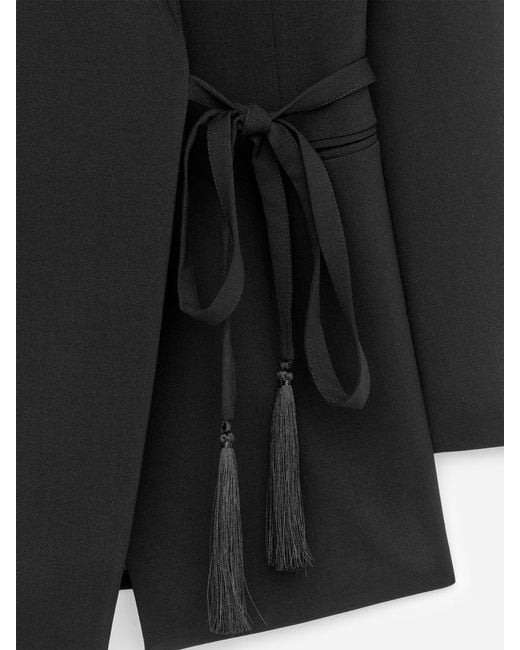 ARKET Black Wrap Blazer