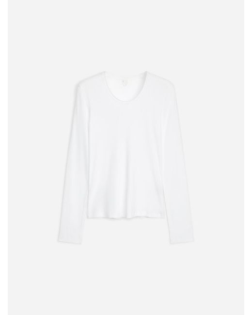 ARKET White Rib Cotton Top