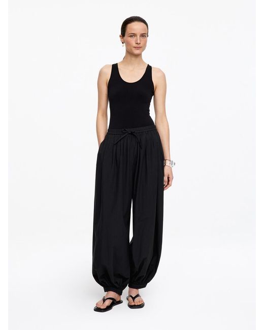 ARKET Blue Balloon Cotton Trousers