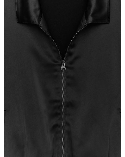 ARKET Black Satin Jacket