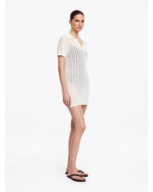 ARKET White Crochet Beach Dress