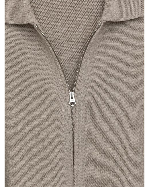 ARKET Strickjacke Aus Wolle Mit Reißverschluss in White für Herren