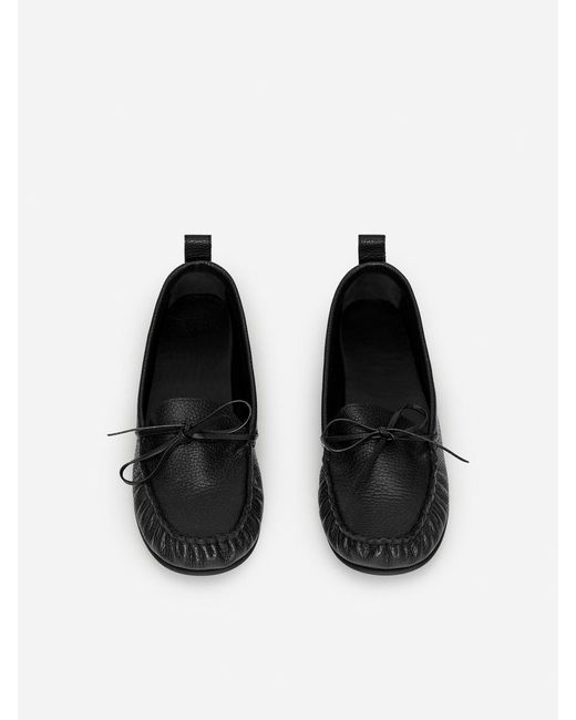 ARKET Black Moccasin Leather Loafers