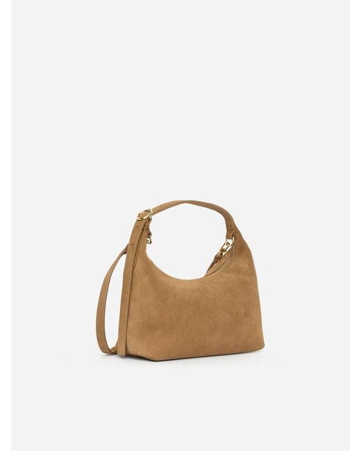 ARKET White Split Suede Bag
