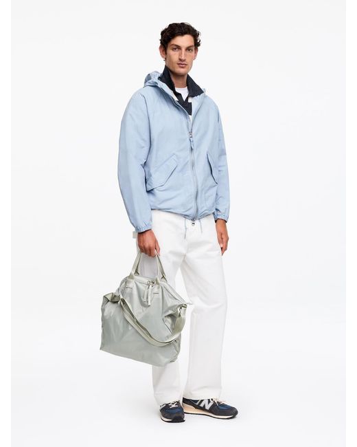 ARKET Blue Ripstop Messenger Bag for men