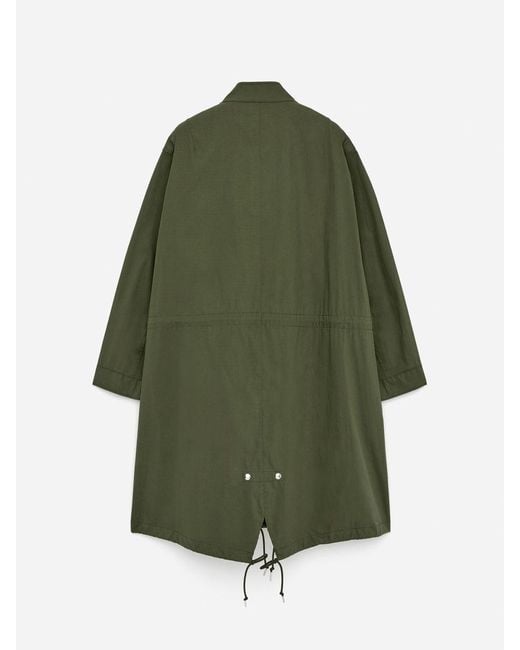 ARKET Green Unlined Fishtail Parka