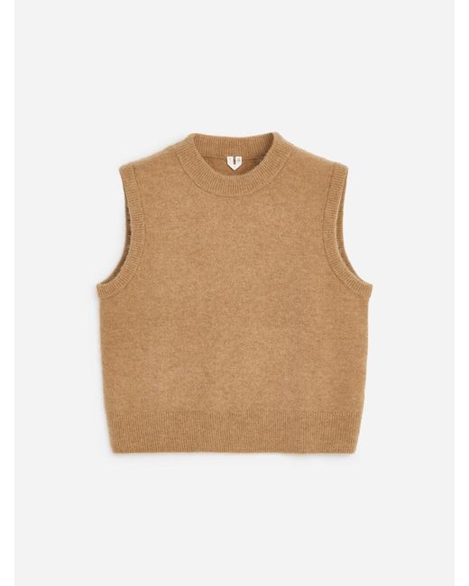 ARKET Natural Alpaca-Wool Blend Vest