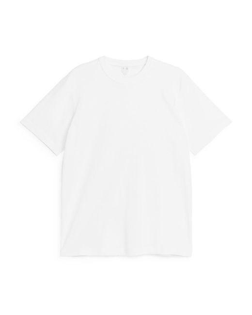 ARKET White Cotton Linen T-shirt for men