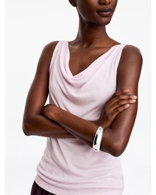ARKET White Draped Tank Top