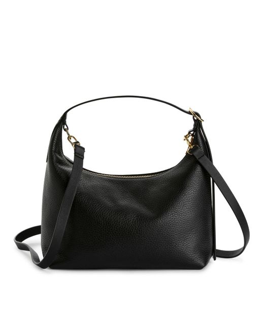 ARKET Black Boxy Leather Bag