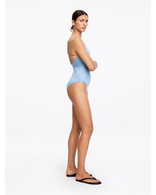 ARKET White Shiny Swimsuit
