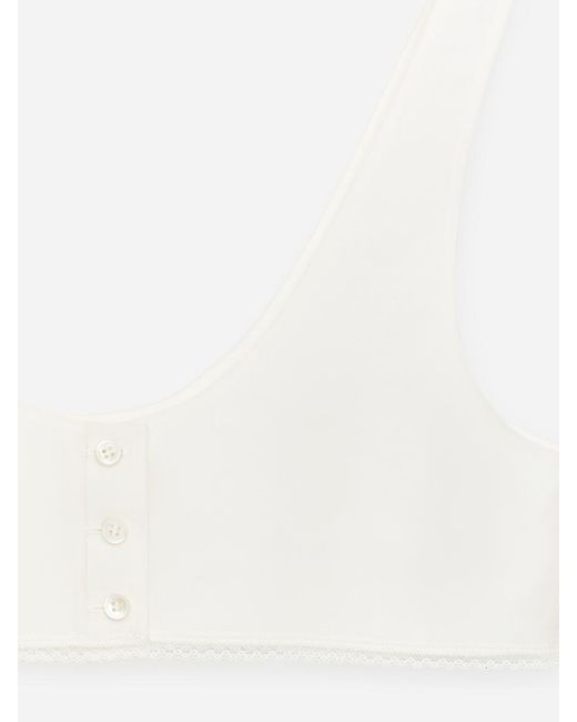 ARKET White And Laila Gohar Bralet Top