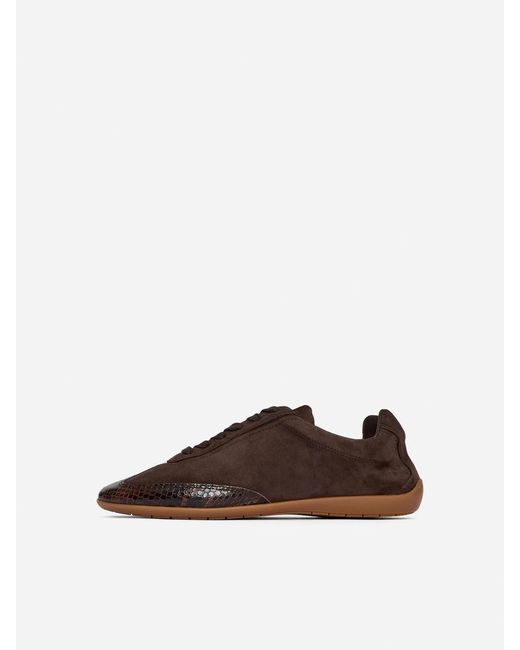 ARKET Black Suede Trainers