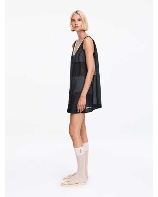 ARKET Black And Laila Gohar A-Line Mini Dress