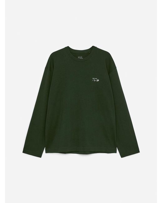 ARKET Green Café Long Sleeve T-Shirt for men