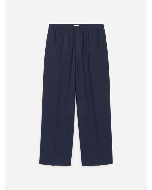 ARKET Blue Wide Hopsack Pull-On Trousers for men