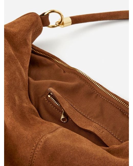 ARKET Black Split Suede Shoulder Bag