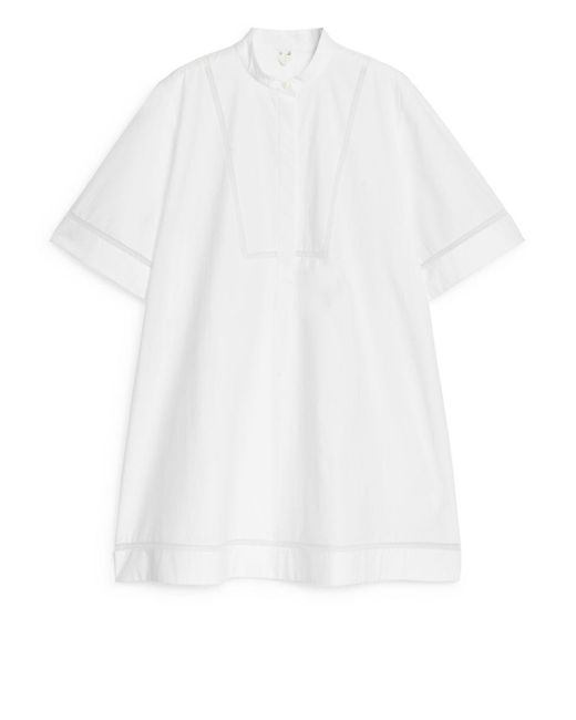 ARKET White Short-sleeve Cotton Tunic