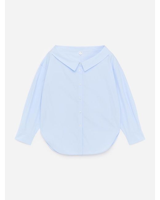 ARKET White Open-Neck Blouse