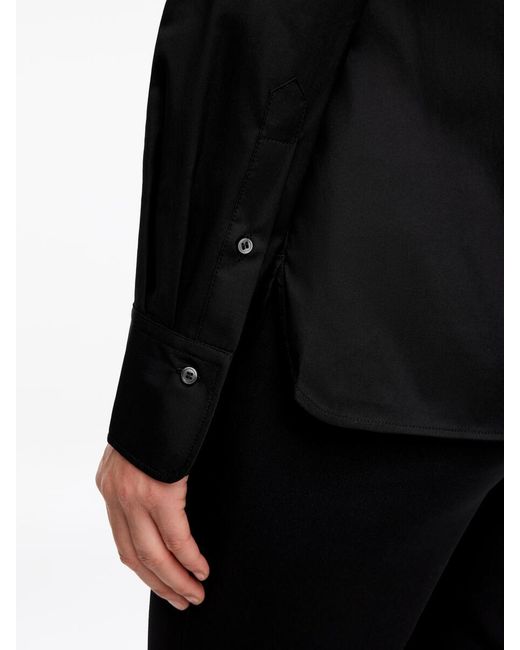 ARKET Black Slim Stretch Cotton Shirt