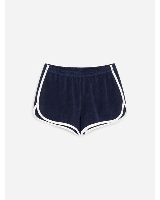 ARKET Blue Towelling Shorts