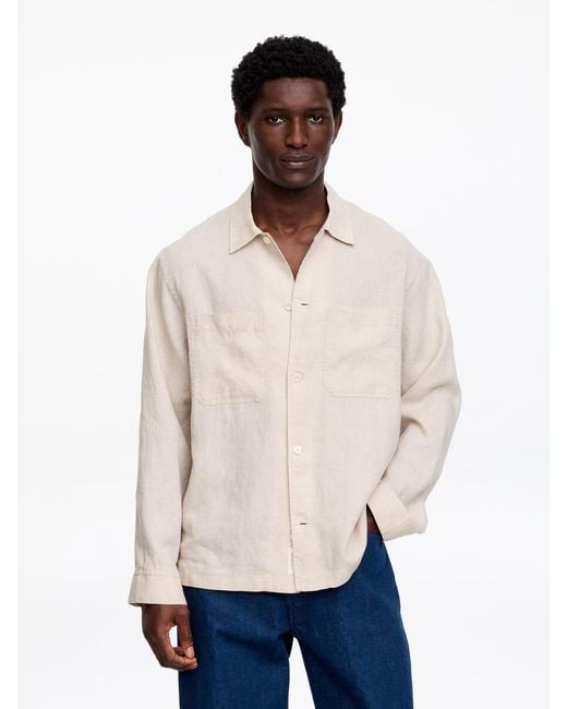 ARKET White Relaxed Linen Shirt for men