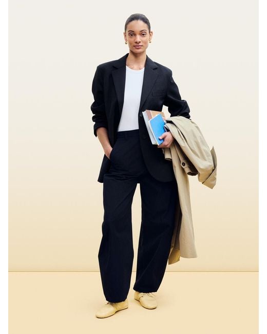 ARKET Blue Wool-Blend Blazer