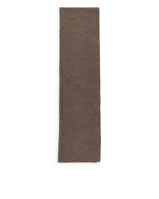 ARKET Nativa Wool Scarf in Brown for Men Lyst UK