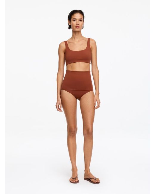 ARKET White Fold Over Bikini Bottom