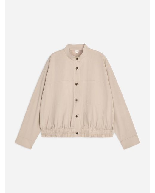 ARKET White Pima Cotton Overshirt