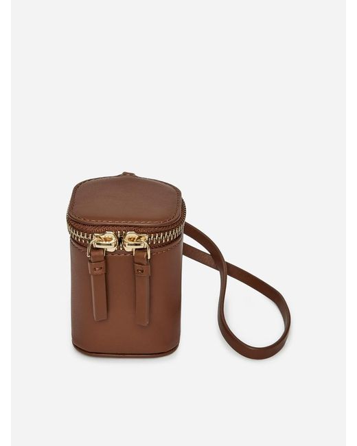 ARKET Brown Leather Vanity Case Charm