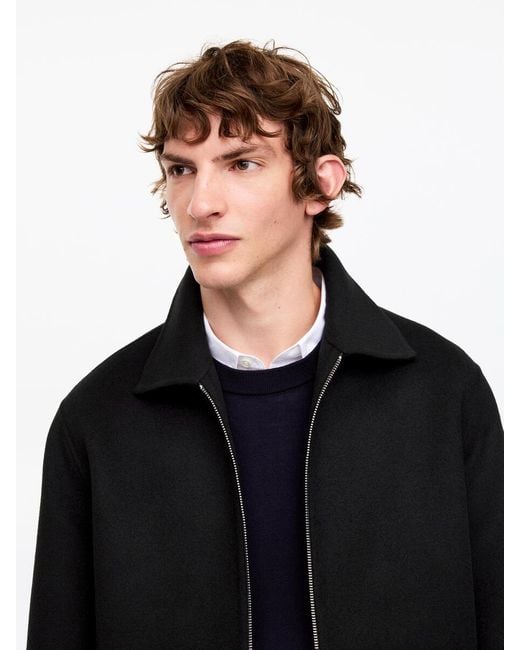 ARKET Black Double-Face Wool Blend Jacket for men