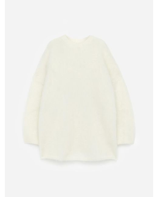 ARKET White Mohair-Wool Blend Jumper