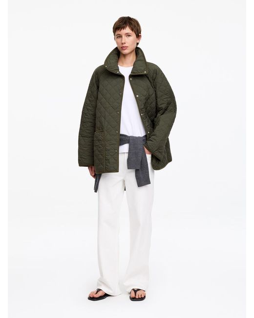 ARKET White Relaxed Quilted Jacket