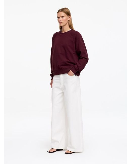 ARKET Red Terry Sweatshirt