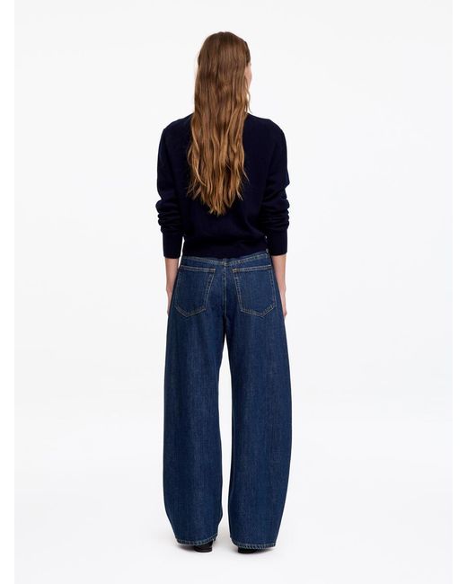 ARKET Blue Peony Barrel Jeans
