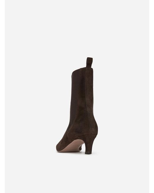 ARKET White Suede Ankle Boots